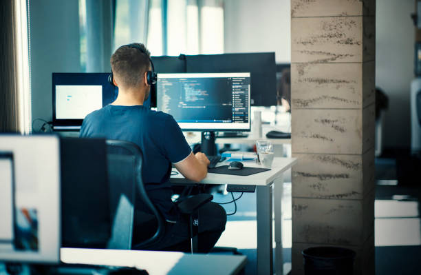 coding jobs from home for freelancers - developer coding and programming.