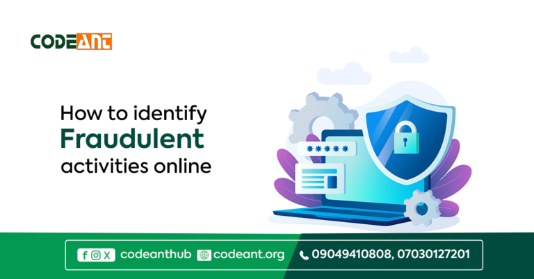 how to identify fraudulent activity online